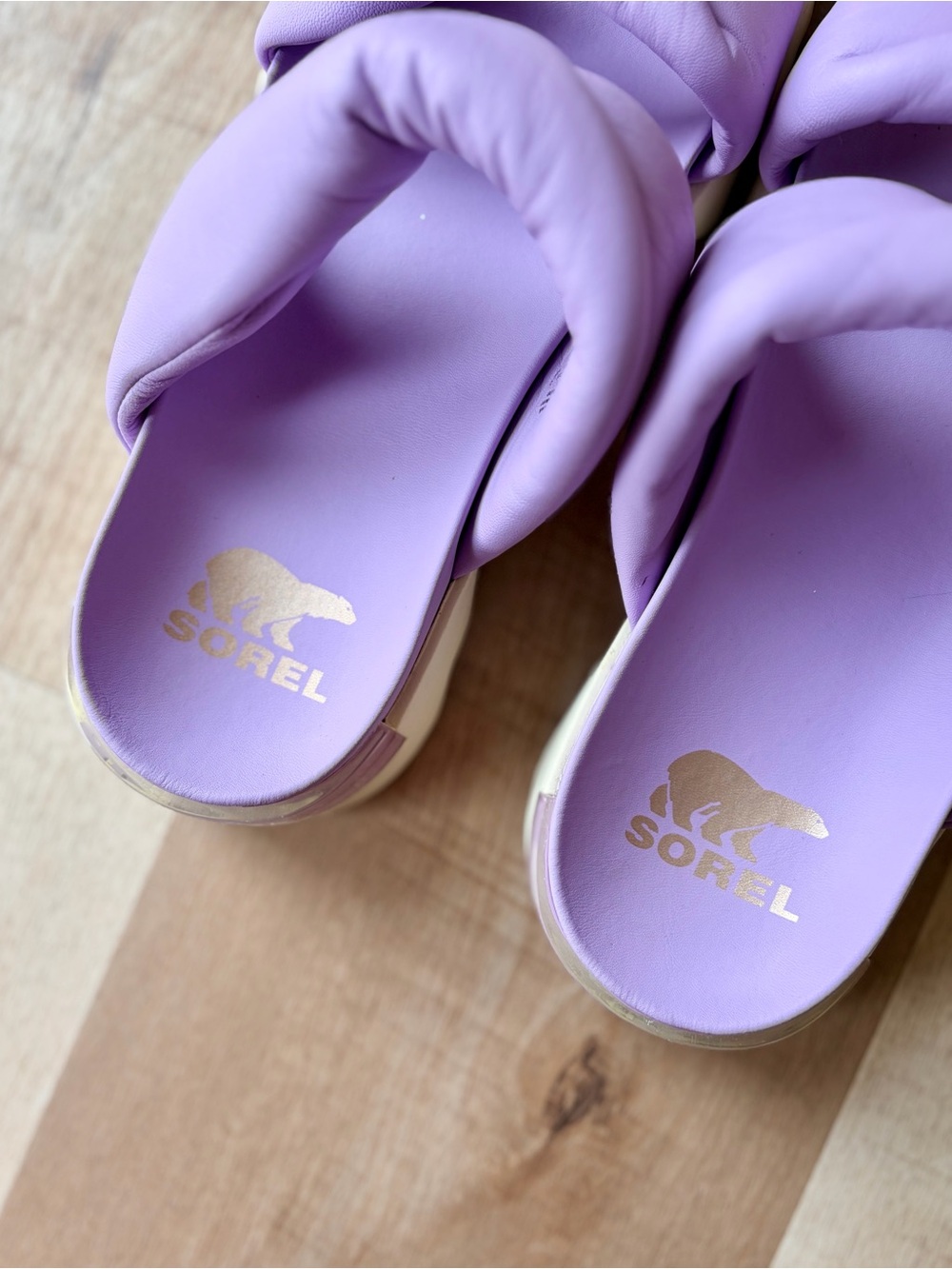 Sorel Womens Lavender Lilac Viibe Twist Slide Sandals Size 9 - Picture 5 of 9